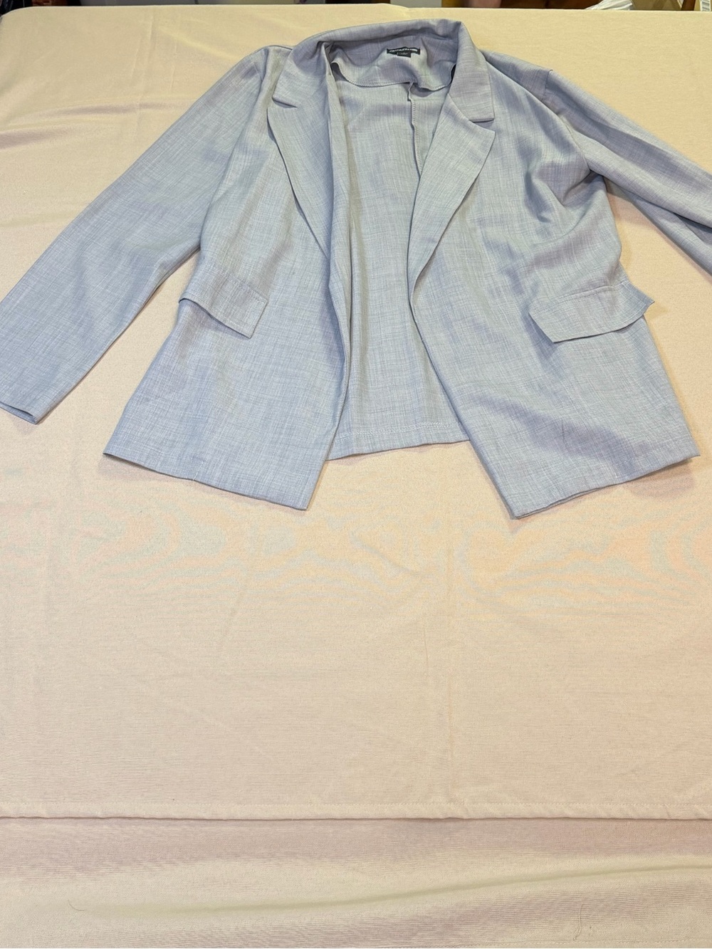 PrettyLittleThing Light Gray Open Front Blazer